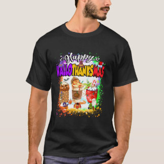 Camiseta Feliz Hallothanksmas Calabaza Spice Latente Hallow