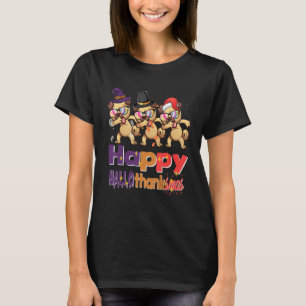 Camiseta Feliz Hallothanksmas citas divertidas perro fantas