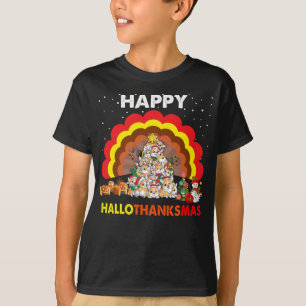 Camiseta Feliz Hallothanksmas Corgi Navidades Shirt Merry