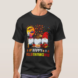 Camiseta Feliz Hallothanksmas Feliz Día de Acción de Gracia