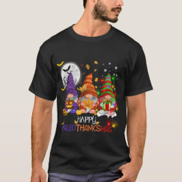 Camiseta Feliz Hallothanksmas Gnomes Lover