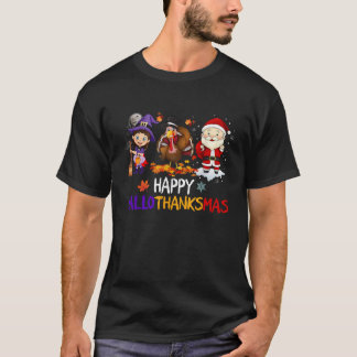 Camiseta Feliz Hallothanksmas Halloween Acción de Gracias C