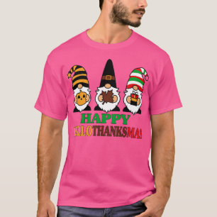 Camiseta feliz hallothanksmas halloween caricatura de acció