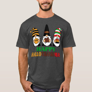 Camiseta feliz hallothanksmas halloween caricatura de acció