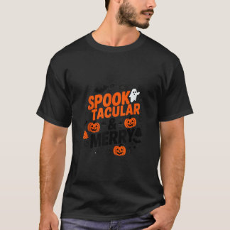 Camiseta Feliz Hallothanksmas Halloween espeluznante alegre