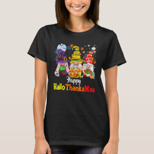 Camiseta Feliz Hallothanksmas Mis Gnomios Gnomo familia ado