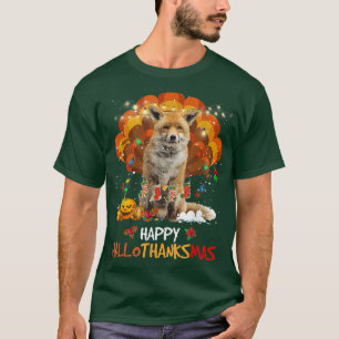 Camiseta Feliz Hallothanksmas para Halloween Thanksgivi