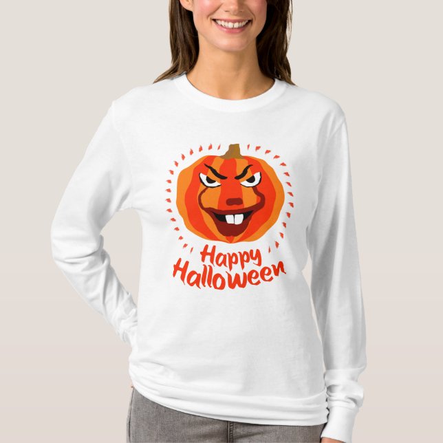 Camiseta ¡Feliz Halloween! (Anverso)