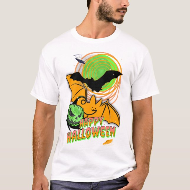 Camiseta Feliz Halloween (Anverso)