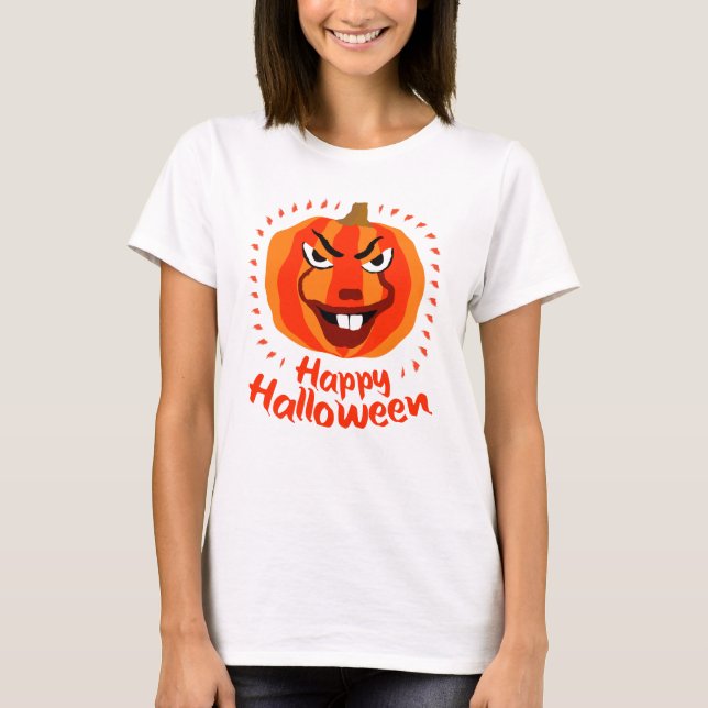 Camiseta ¡Feliz Halloween! (Anverso)