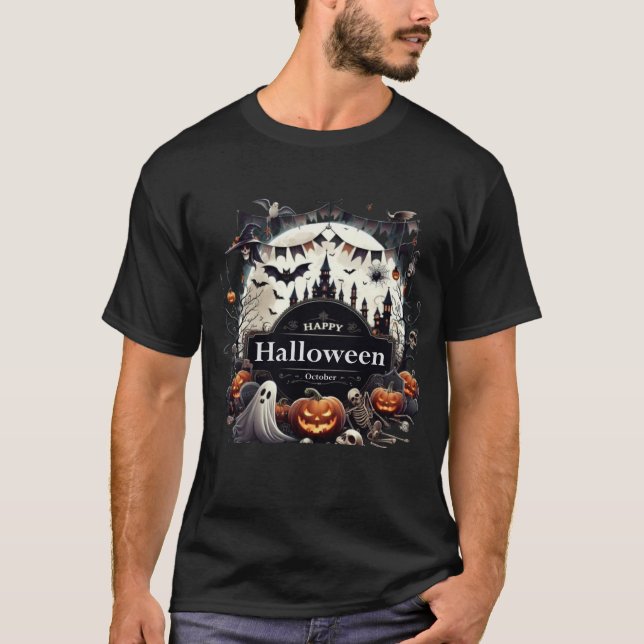 Camiseta Feliz Halloween (Anverso)
