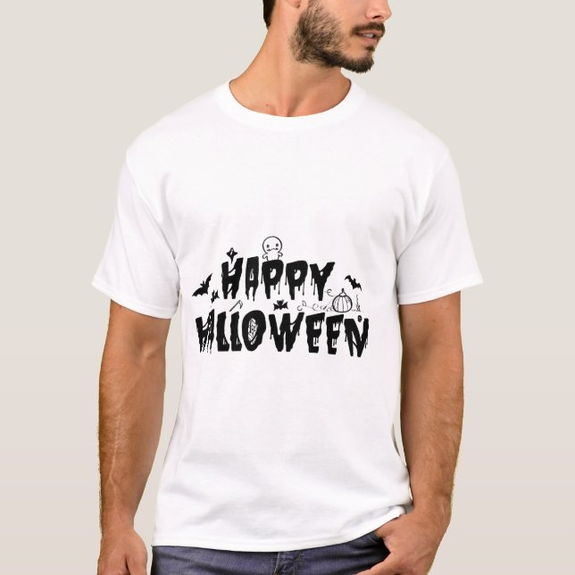 Camiseta Feliz Halloween (Anverso)
