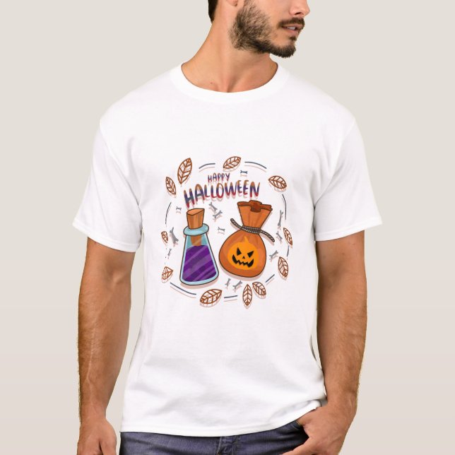 Camiseta Feliz Halloween (Anverso)
