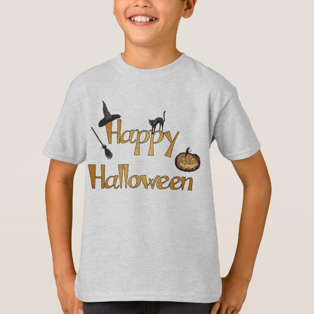 Camiseta Feliz Halloween (Anverso)