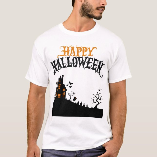 Camiseta Feliz Halloween (Anverso)