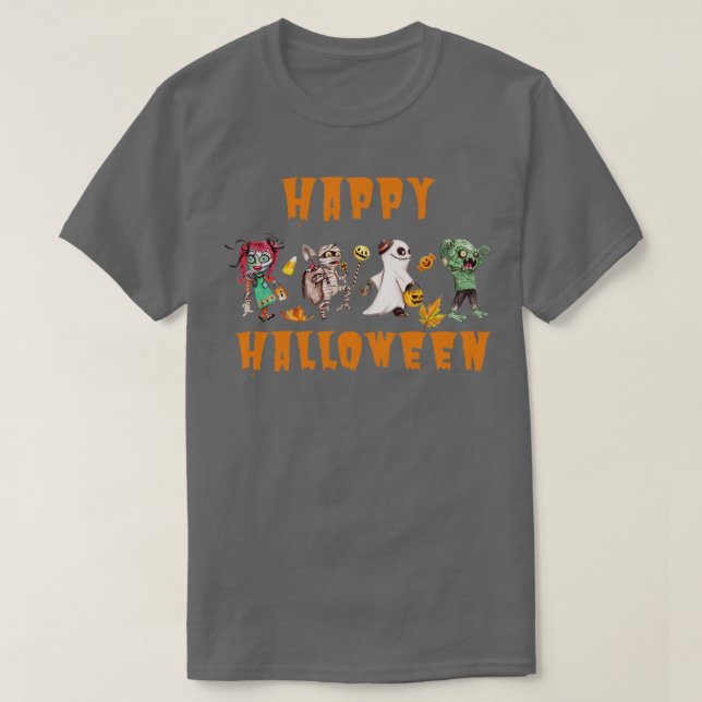 Camiseta Feliz Halloween (Diseño del anverso)