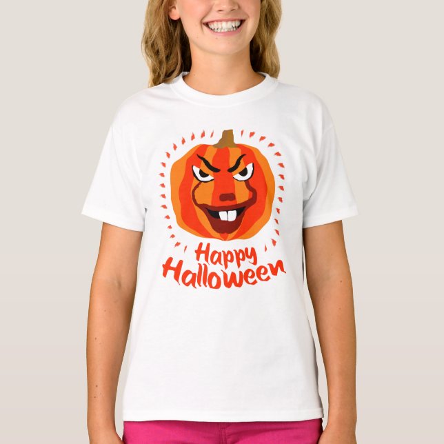 Camiseta ¡Feliz Halloween! (Anverso)