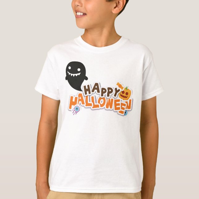 Camiseta feliz Halloween (Anverso)