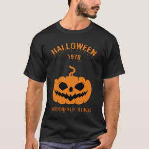 Camiseta Feliz Halloween 1978 Haddonfield, Illinois