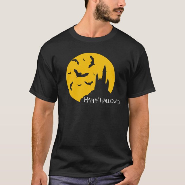 Camiseta Feliz Halloween Bats Shirt (Anverso)