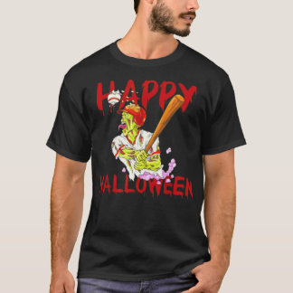 Camiseta Feliz Halloween béisbol de béisbol con disfraces z