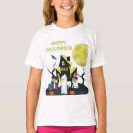 Camiseta Feliz Halloween Black Green Kids