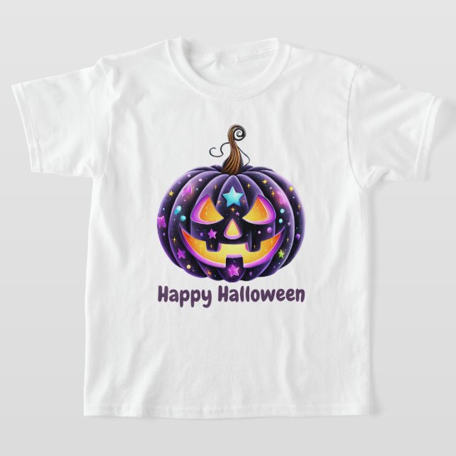 Camiseta Feliz Halloween Black Jack o'Lantern  (Distribución)