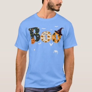 Camiseta Feliz Halloween Boo Spider Gorra de brujas Hallowe