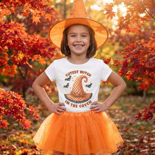 Camiseta Feliz Halloween Brujas Sombrero de Bruja de Gingha