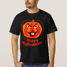 Camiseta 🎃 Feliz Halloween - Calabaza divertida, asustada 