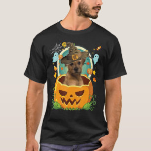 Camiseta Feliz Halloween Calabaza Frontera Territorial Perr