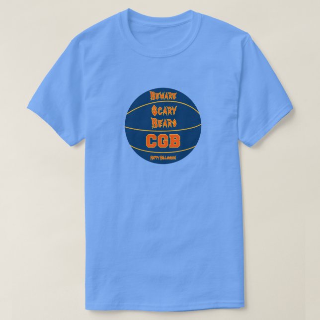 Camiseta Feliz Halloween California Basketball Logo (Diseño del anverso)