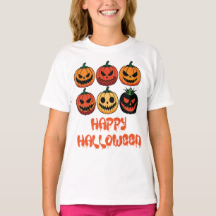 Camiseta Feliz Halloween, cara de calabaza de Jack O Lanter