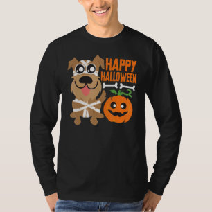 Camiseta Feliz Halloween Carabina de Perro Cute Perro Hallo