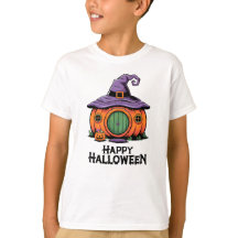 Feliz Halloween Casa de Calabaza y Techo de Sombre