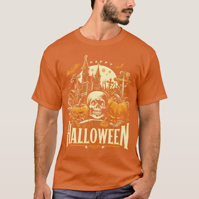 Camiseta Feliz Halloween chico (Anverso)