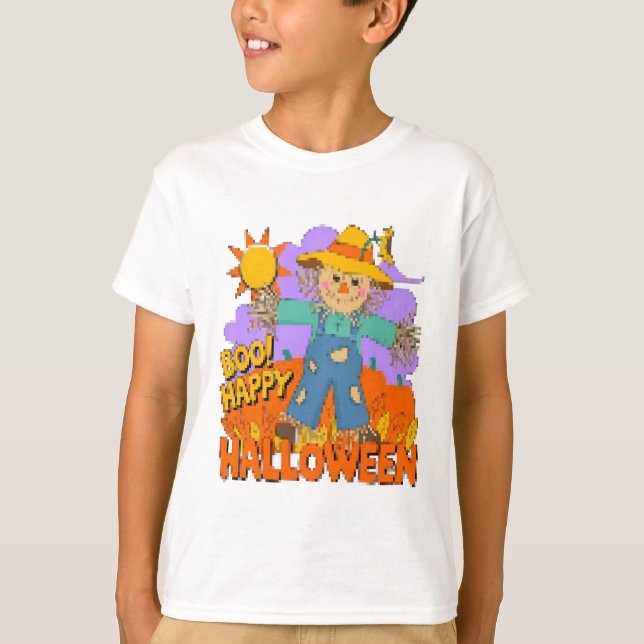 Camiseta Feliz Halloween chico  (Anverso)