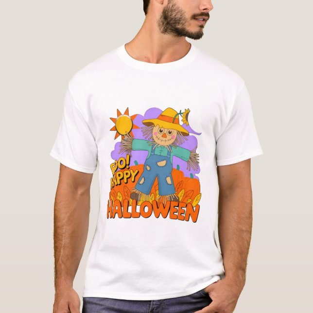 Camiseta Feliz Halloween chico  (Anverso)