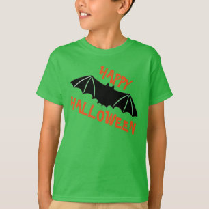 Camiseta Feliz Halloween con murciélago