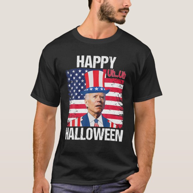 Camiseta Feliz Halloween Confundido Joe Biden Gracioso Feli (Anverso)