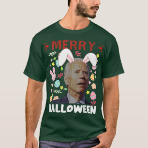 Camiseta Feliz Halloween confuso Joe Biden Bunny Easter da