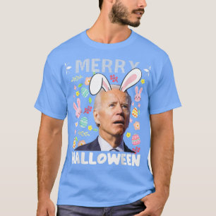 Camiseta Feliz Halloween confuso Joe Biden Bunny Easter Da