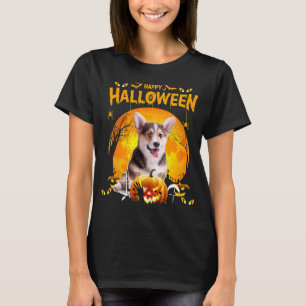 Camiseta Feliz Halloween Corgi Dog Pumpkin