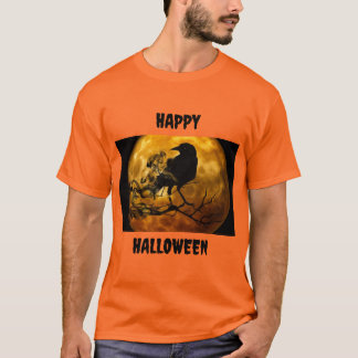 Camiseta Feliz Halloween Cuervo