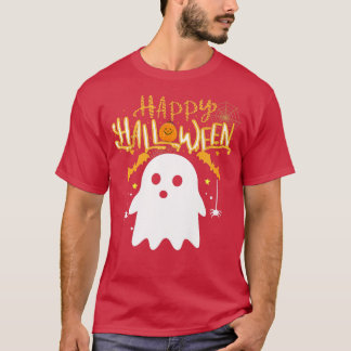 Camiseta Feliz Halloween Cute Boo disstume espeluznante tem