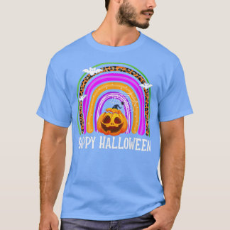 Camiseta Feliz Halloween Cute Rainbow Spookme Costume Jack 