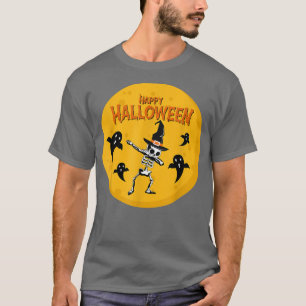 Camiseta Feliz Halloween Dabbing XRay Skeleton