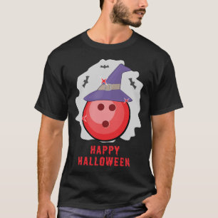 Camiseta Feliz Halloween de Bolos - Divertido