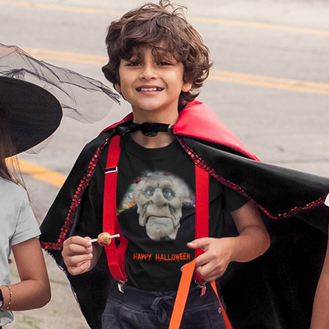 Camiseta Feliz Halloween de espeluznante anciano (Happy Halloween Creepy Old Man Kids' T-Shirt)