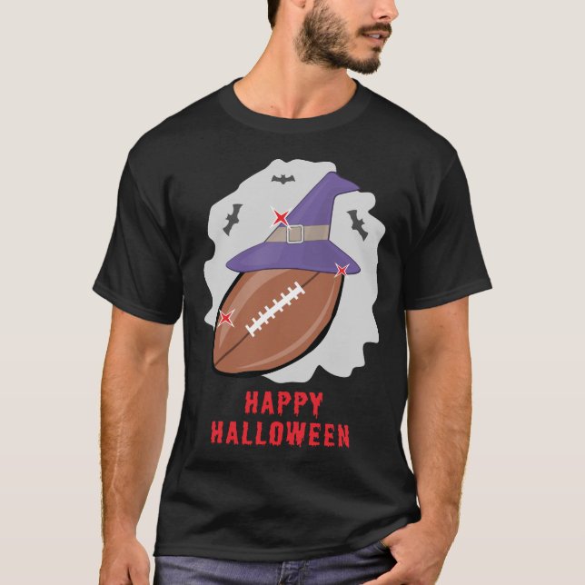 Camiseta Feliz Halloween de Fútbol (Anverso)